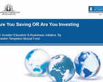 Are you Saving or Investing?